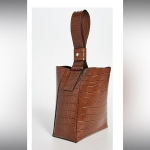 Marge Sherwood Brown Croc Wow bag. Lightly used with duster bag